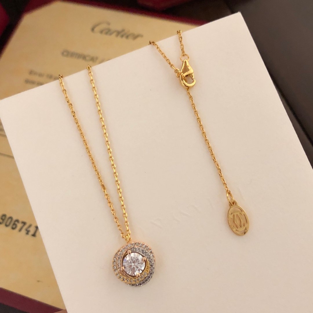 trinity pendant, 1 diamond, paved trinity pendant, 1 diamond, paved