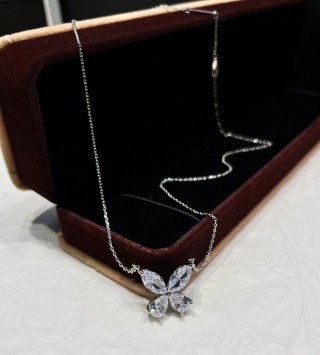 double butterfly silhouette diamond pendant double butterfly silhouette diamond pendant
