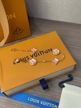 color blossom bb star andsun multi motif bracelet, rose gold, pink mother of pearl and diamonds color blossom bb star andsun multi motif bracelet, rose gold, pink mother of pearl and diamonds