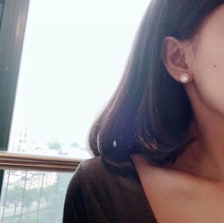 etincelle de cartier hoop earrings, triple row, paved etincelle de cartier hoop earrings, triple row, paved