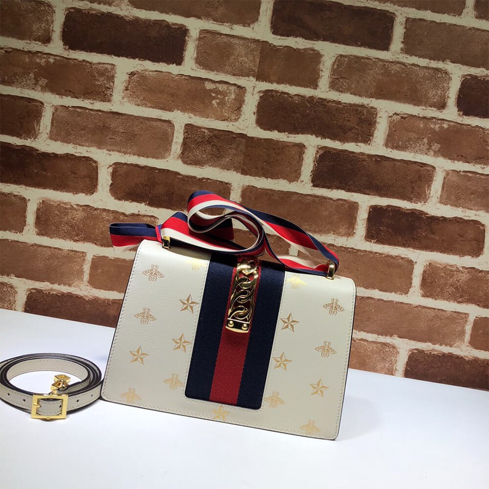 gg sylvie bee star small shoulder bag gg sylvie bee star small shoulder bag