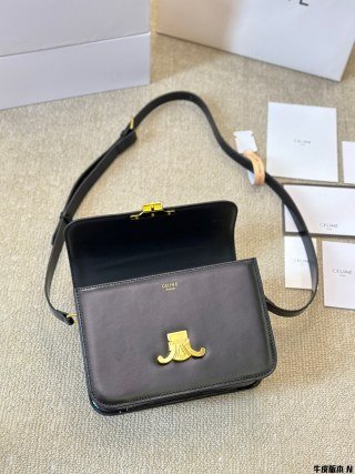 teen triomphe bag in shiny calfskin teen triomphe bag in shiny calfskin