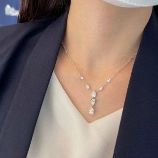 joséphine ronde d'aigrettes 1 carat pendant joséphine ronde d'aigrettes 1 carat pendant
