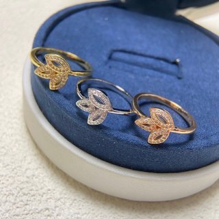 lily cluster diamond ring, small lily cluster diamond ring, small