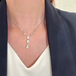joséphine ronde d'aigrettes 1 carat pendant joséphine ronde d'aigrettes 1 carat pendant