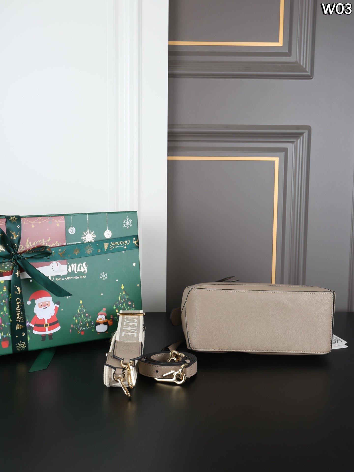 small puzzle edge bag in soft grained calfskin small puzzle edge bag in soft grained calfskin