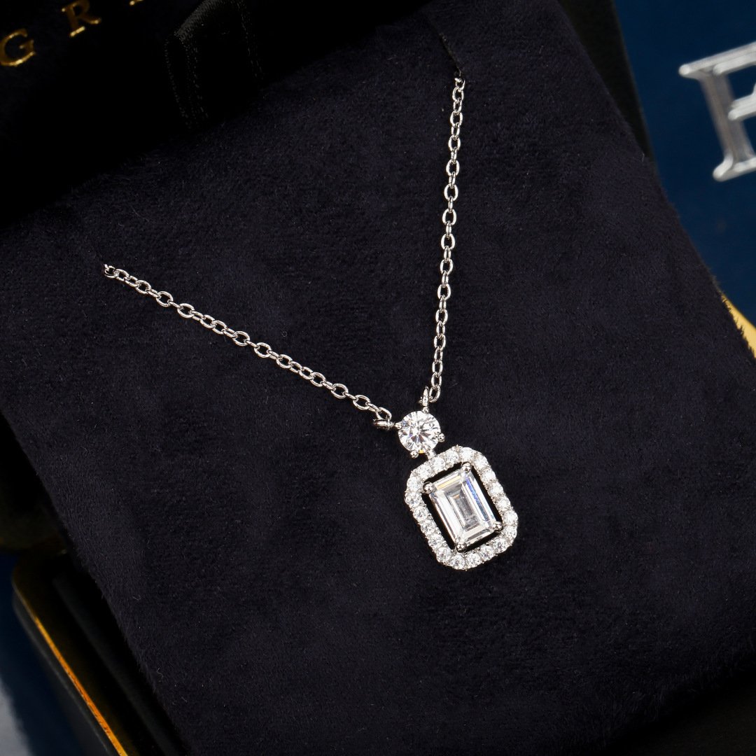 constellation emerald cut diamond pendant constellation emerald cut diamond pendant
