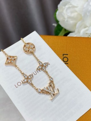 idylle blossom multi motif bracelet, pink gold and diamonds idylle blossom multi motif bracelet, pink gold and diamonds