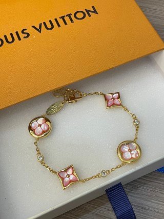 color blossom bb star andsun multi motif bracelet, rose gold, pink mother of pearl and diamonds color blossom bb star andsun multi motif bracelet, rose gold, pink mother of pearl and diamonds
