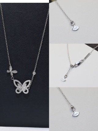 double butterfly silhouette diamond pendant double butterfly silhouette diamond pendant