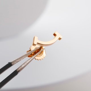 tiffany t smile mini earrings in white gold tiffany t smile mini earrings in white gold